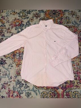 Vineyard Vines Pink Gingham Button-Down Shirt